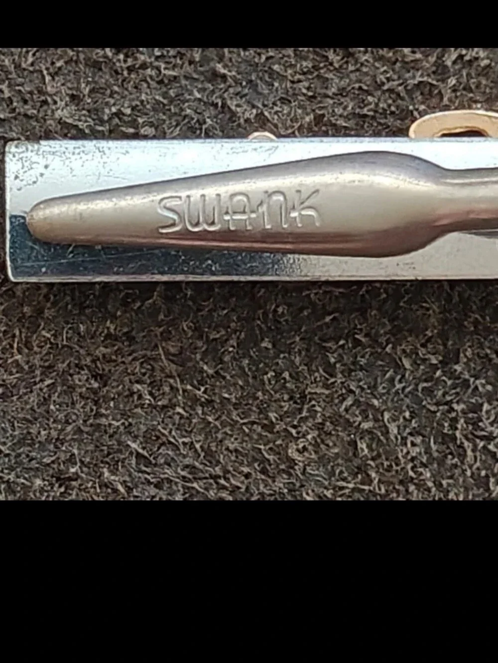 1950s/60s Rare Signed Swank Two Tone 3D Name 